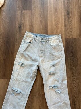 12th tribe Distressed Mom Jeans